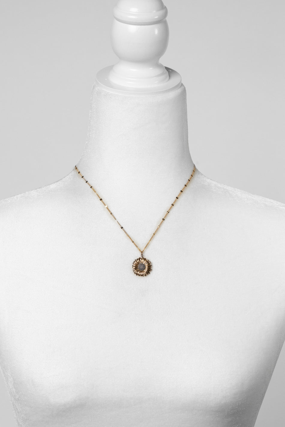 Alchemy 15.5-17.5" Sunflower Simple Necklace