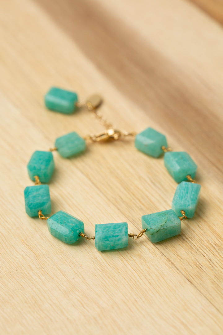 Aurora 7-8" Amazonite Simple Bracelet