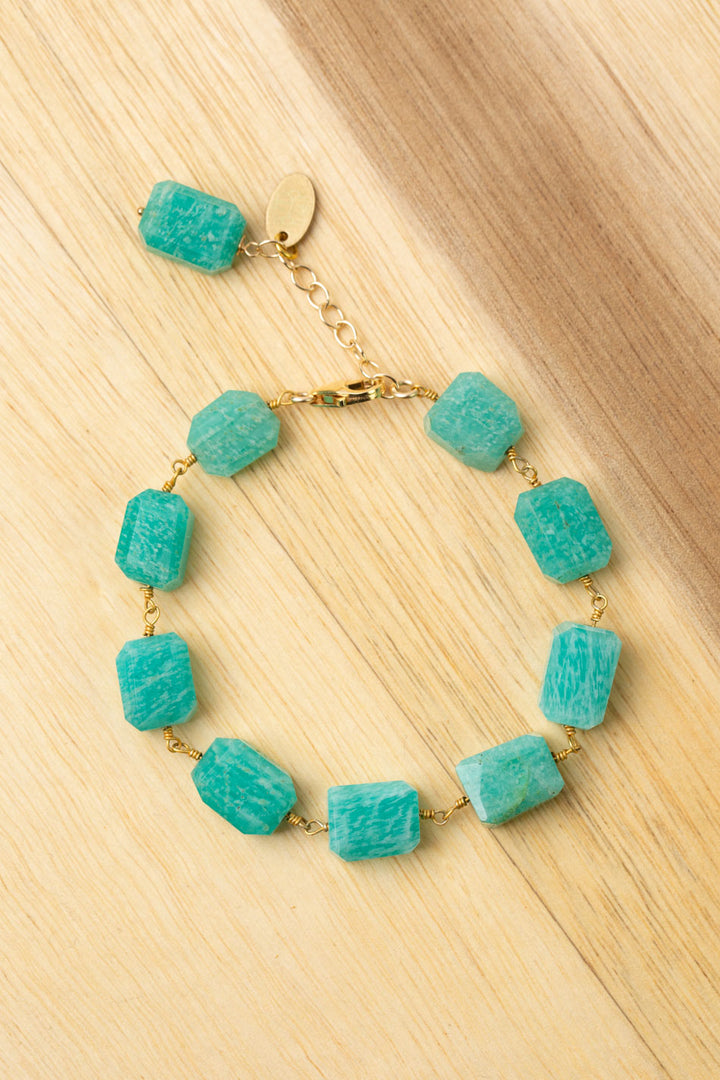 Aurora 7-8" Amazonite Simple Bracelet