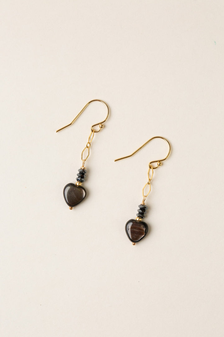 Alchemy Black Lip Shell Simple Earrings