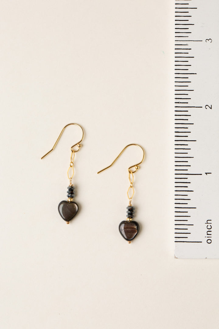 Alchemy Black Lip Shell Simple Earrings