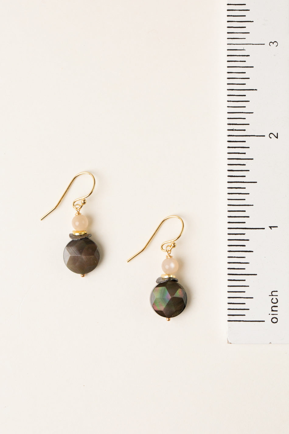 Alchemy Black Lip Shell Simple Earrings