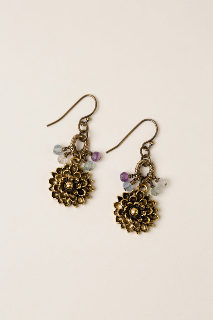 Aspire Flourite Cluster Earrings