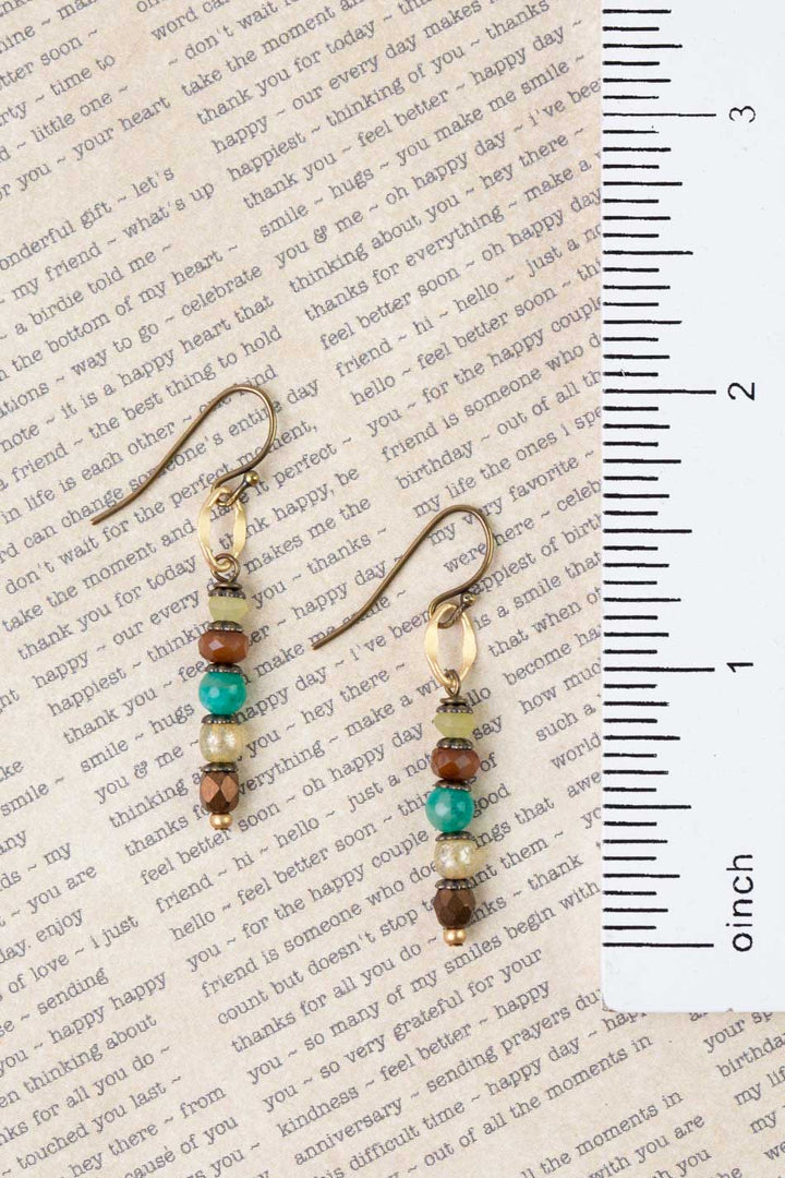 Atlas Czech Glass Simple Earrings