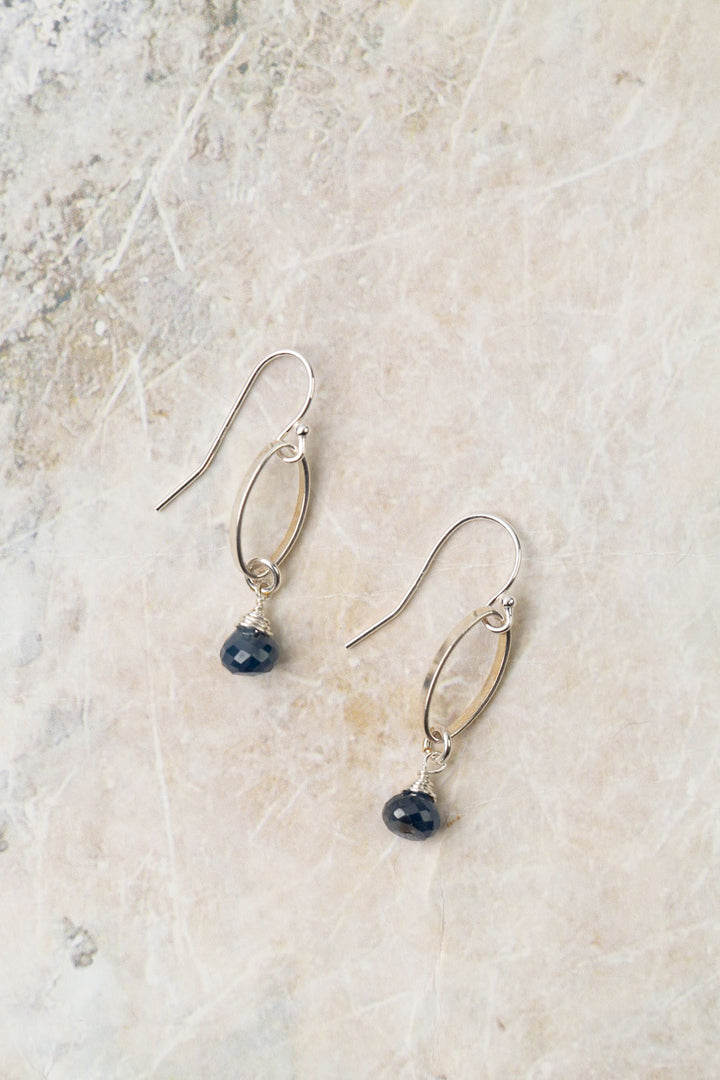 Birth Flower September Sapphire Earrings