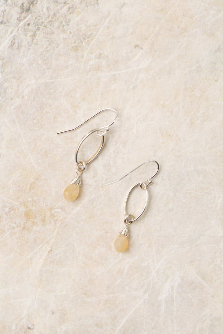 Birth Flower October Opal Earrings