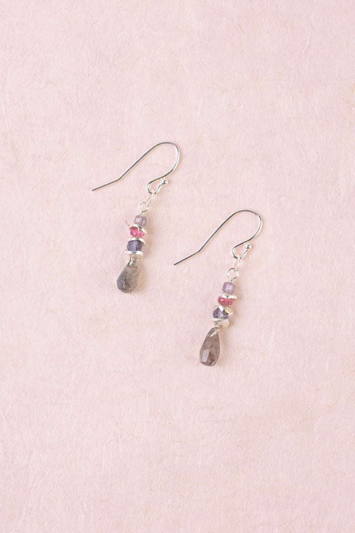 Celestial Labradorite Simple Earrings