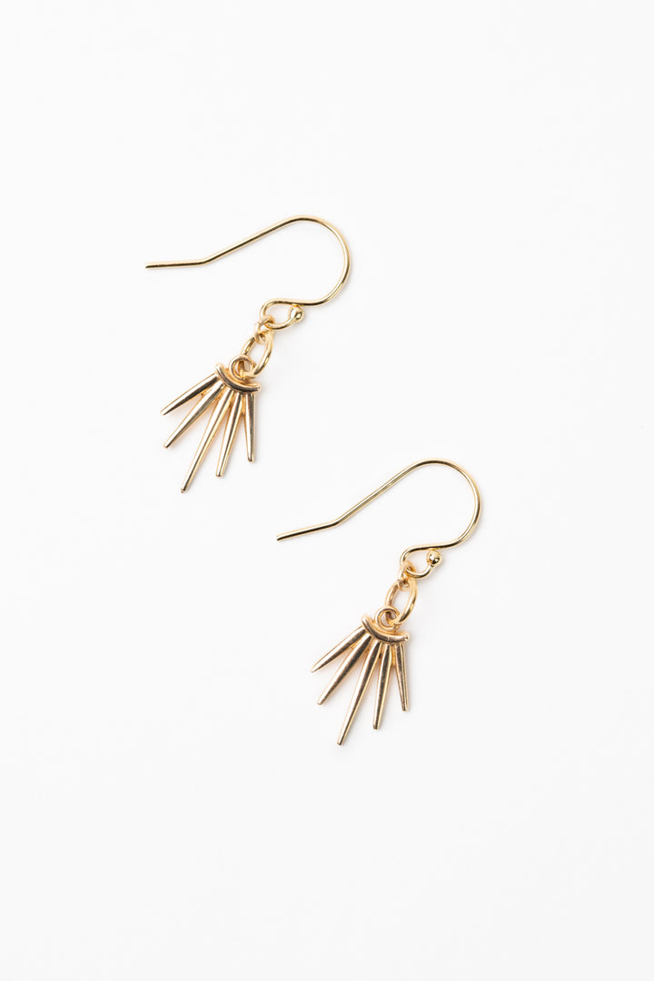 Sentiments Bronze Sunburst Simple Earrings