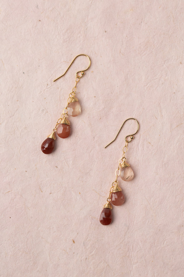 Divinity Faceted Andesine Dangle Earrings