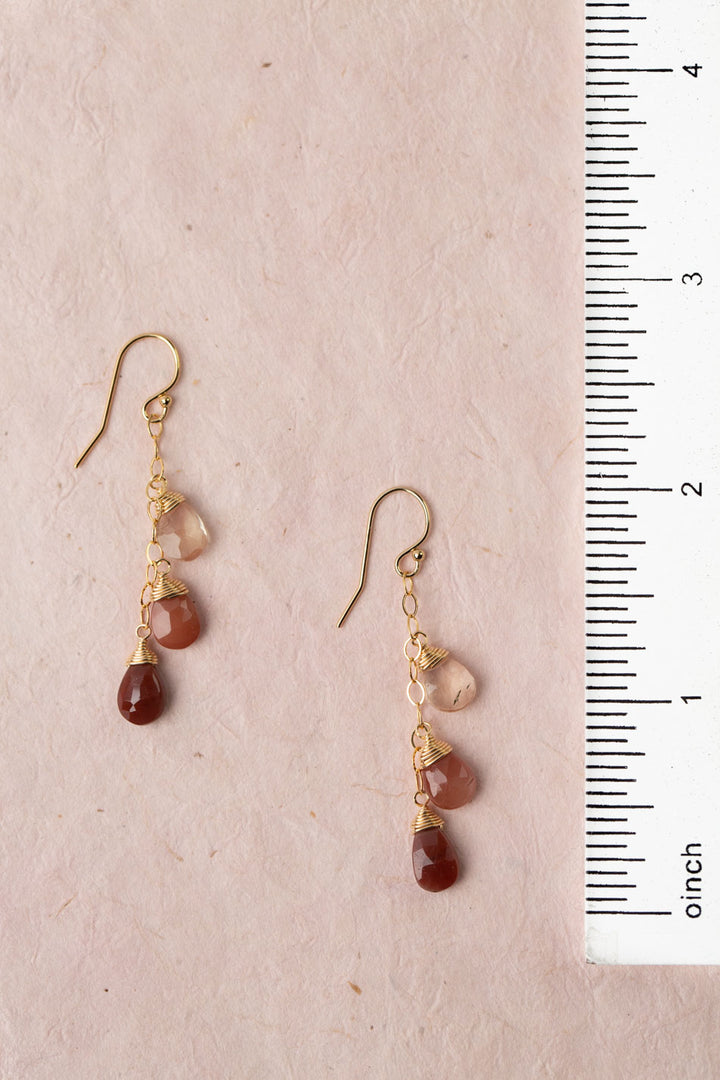 Divinity Faceted Andesine Dangle Earrings