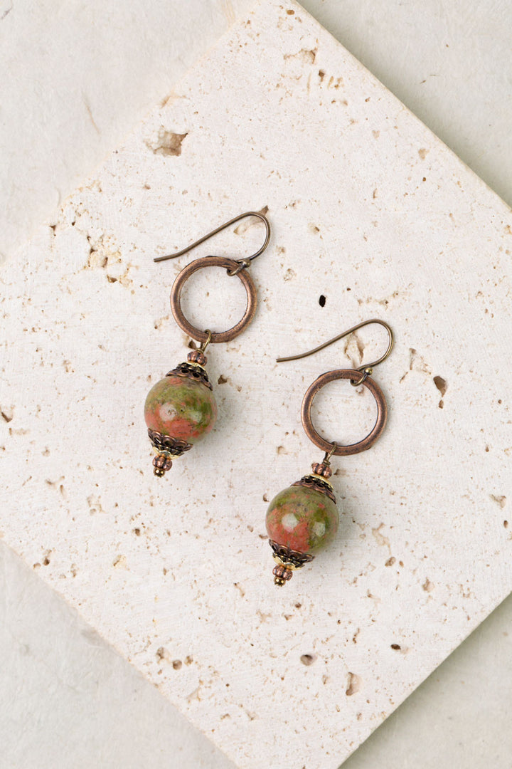 Dominion Unakite Dangle Earrings