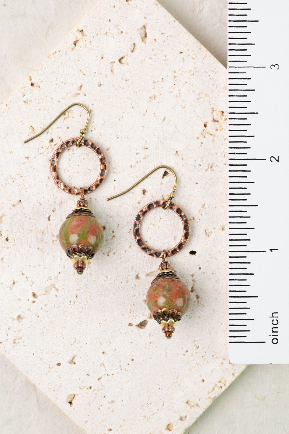 Dominion Unakite Dangle Earrings