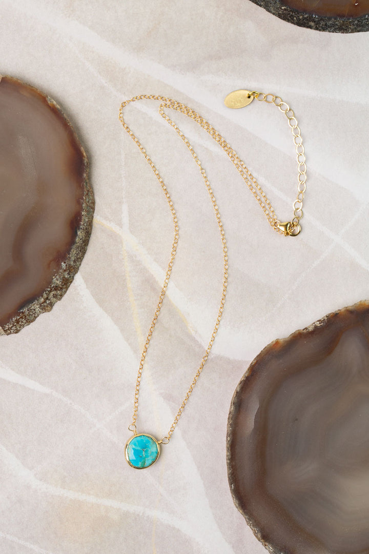 Favorites 16-18" Turquoise Simple Necklace