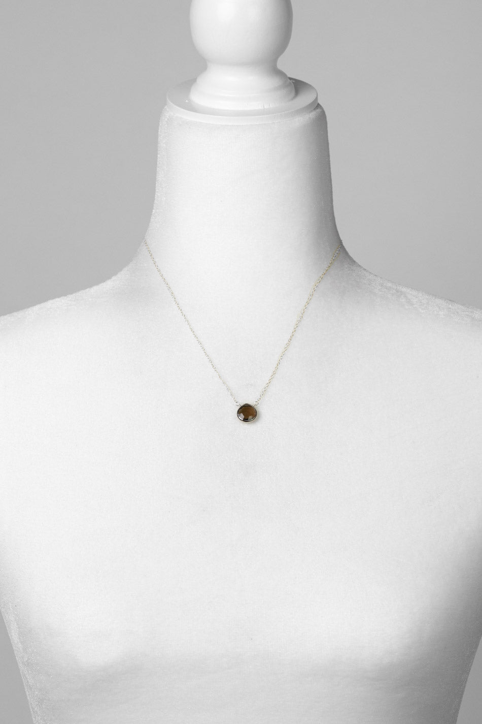Favorites 16-18" Silver Labradorite Simple Necklace