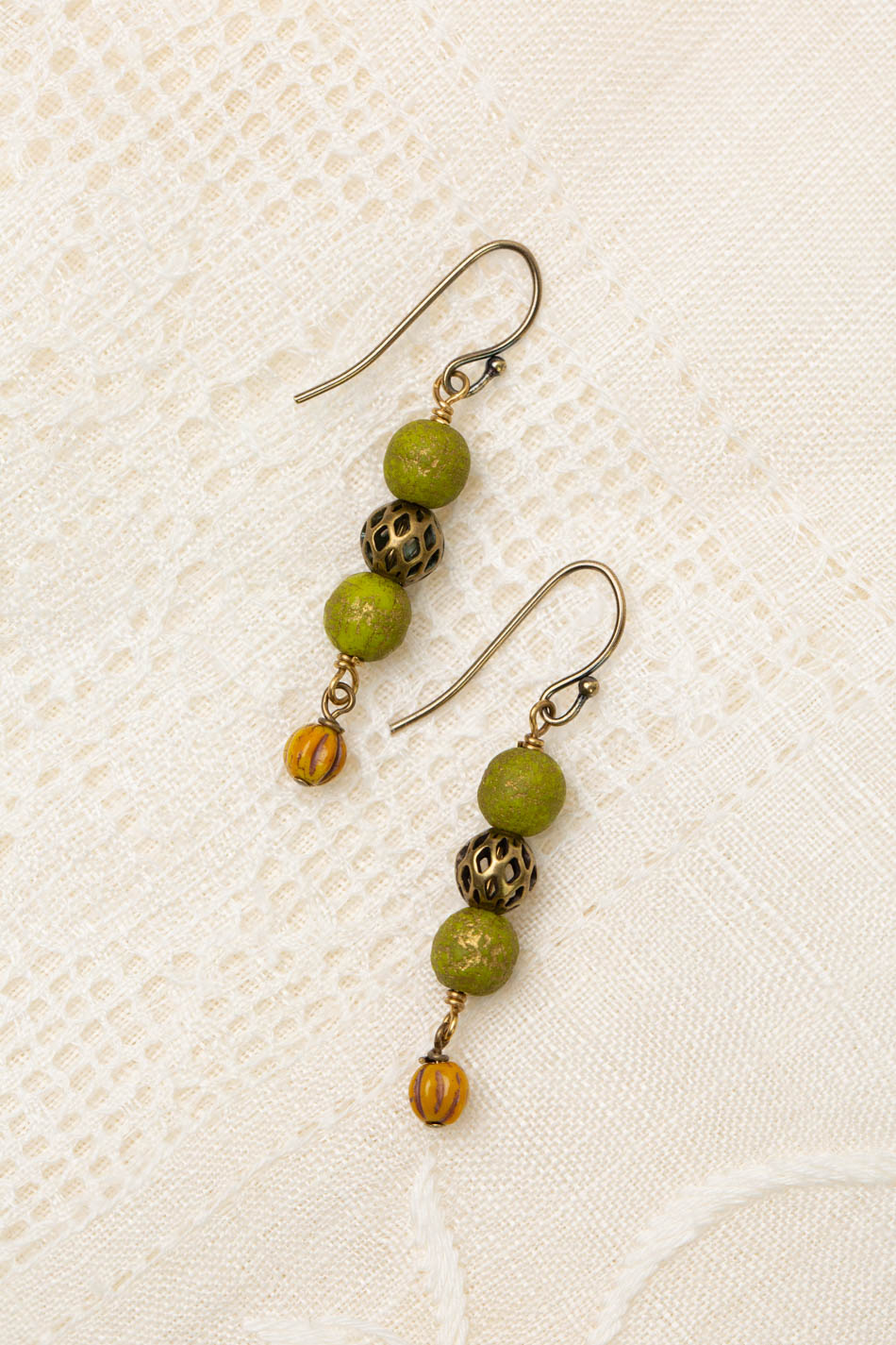 Guidance Czech Glass Simple Earrings