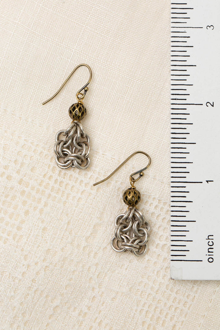 Guidance Mixed Metal Simple Earrings