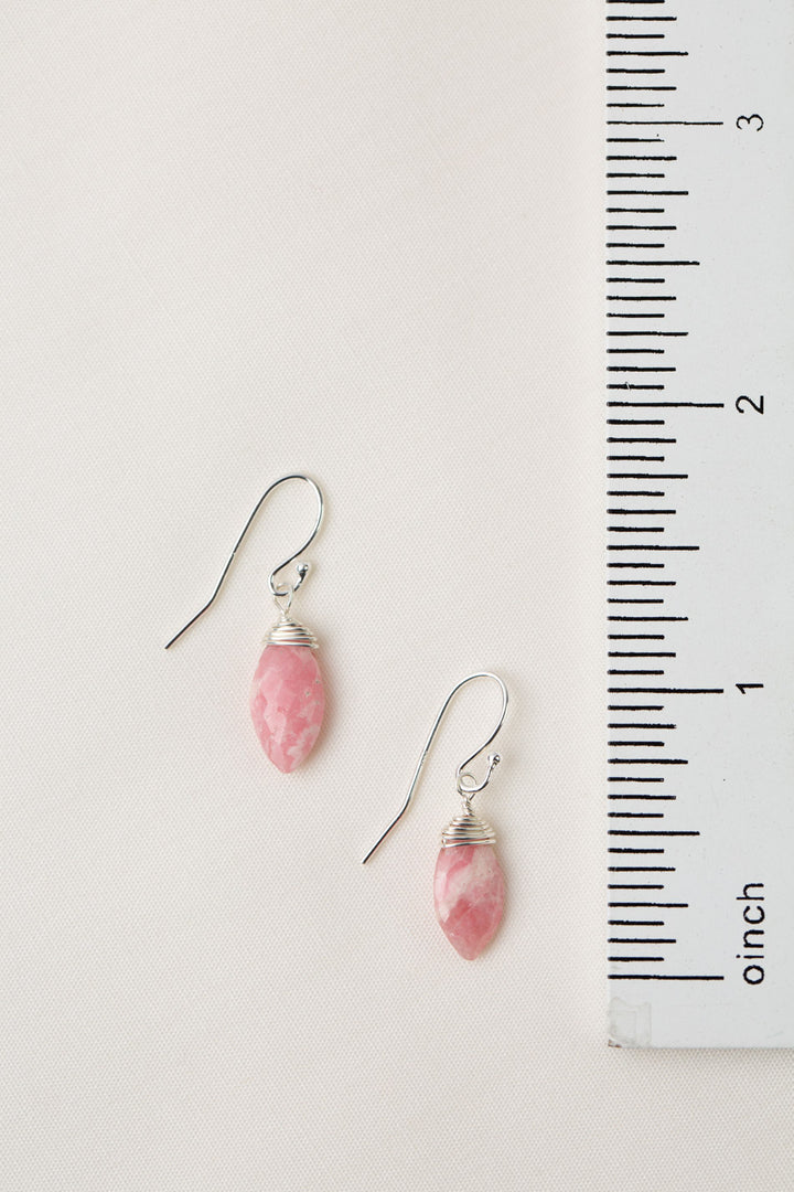 Limited Edition Rhodochrosite Dangle Earrings