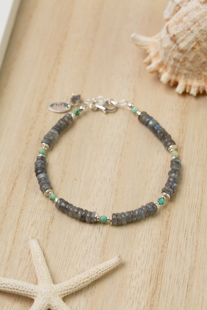 Mystic 7.5-8.5" Labradorite Simple Bracelet