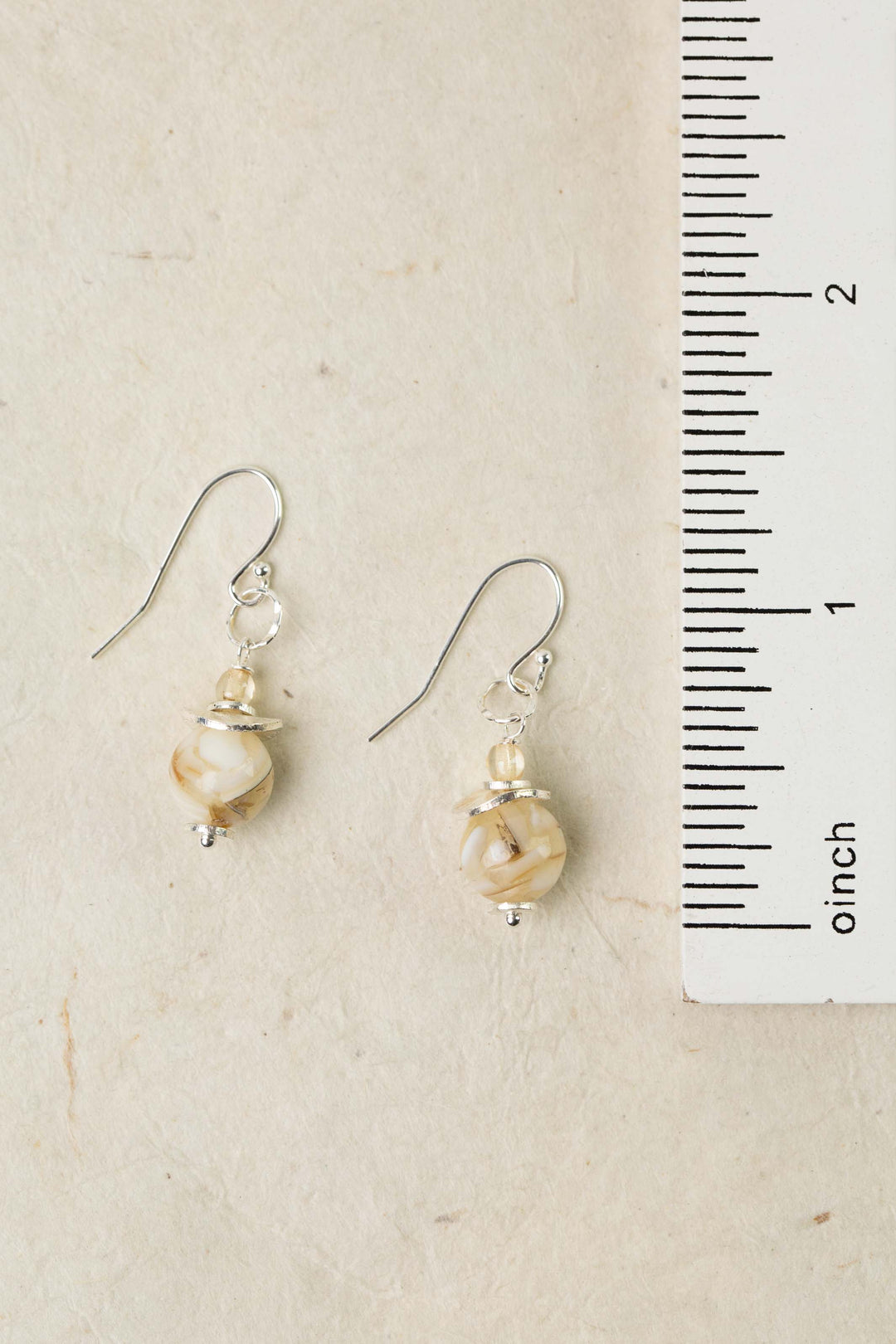 Mystic Mother Of Pearl Simple Earrings