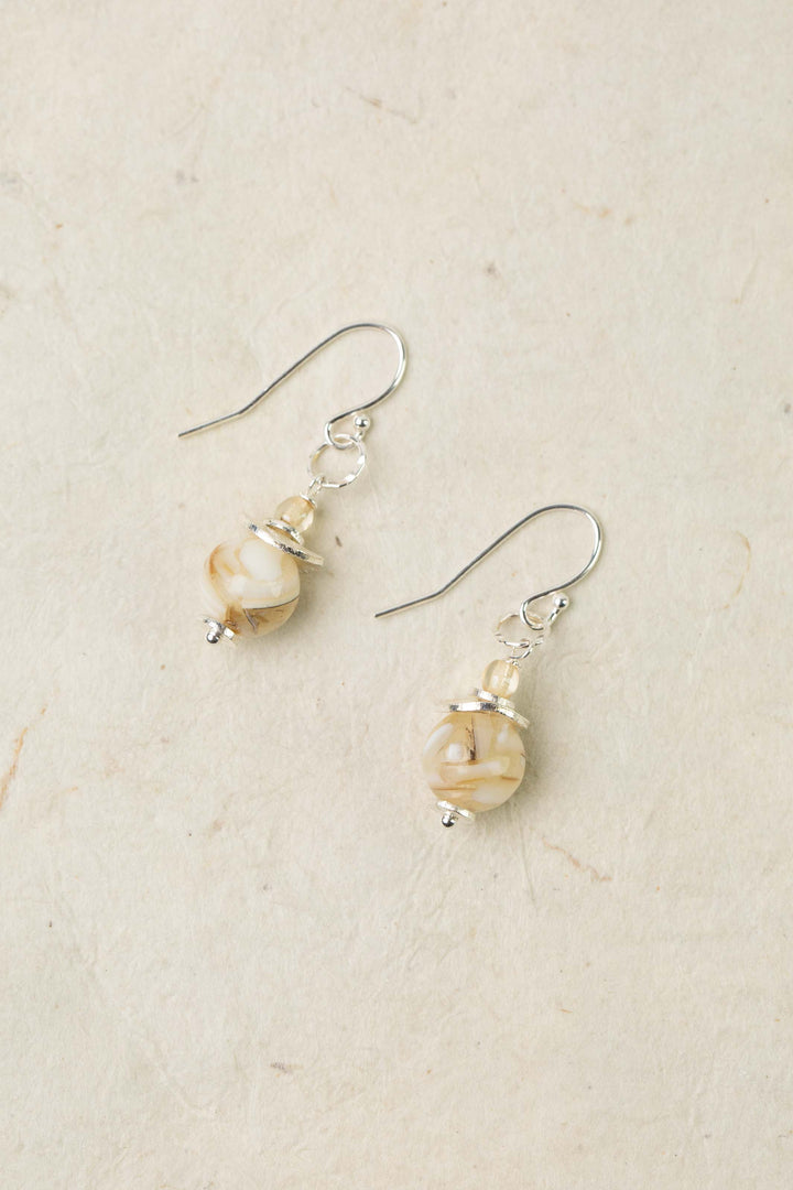 Mystic Mother Of Pearl Simple Earrings