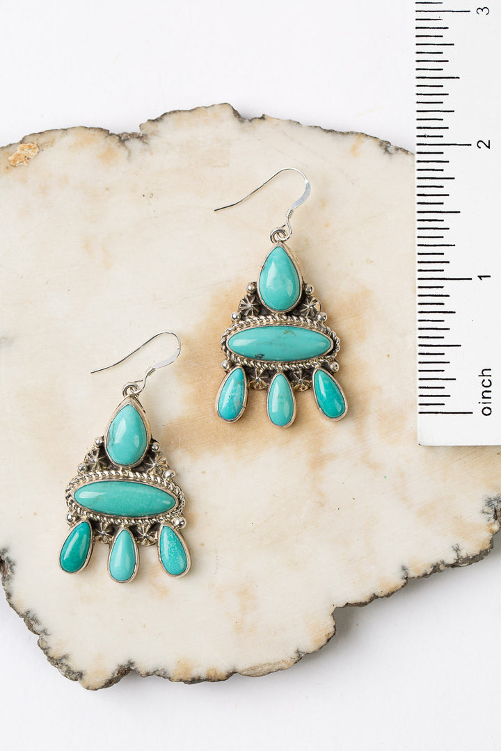 Handcrafted Native American Turquoise Earrings