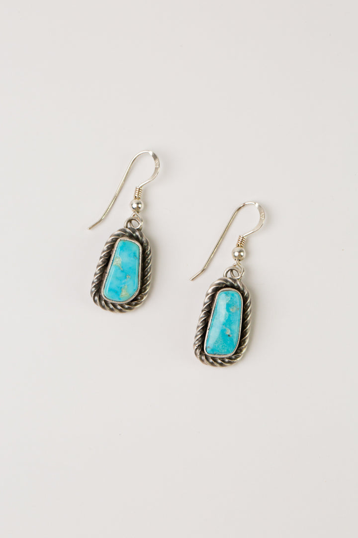 Eli Skeets 18.25" Kingman Turquoise Statement Necklace And Earrings Set