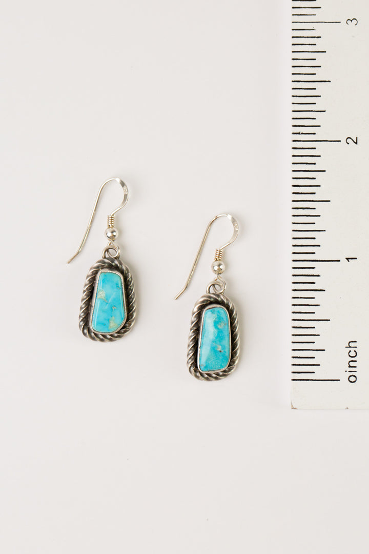 Eli Skeets 18.25" Kingman Turquoise Statement Necklace And Earrings Set