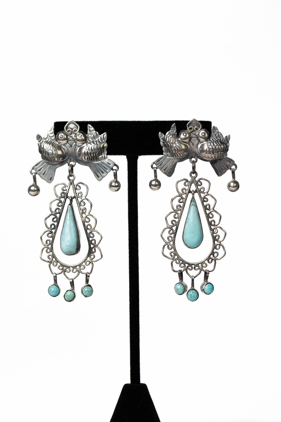 Federico Sleeping Beauty Turquoise Statement Earrings