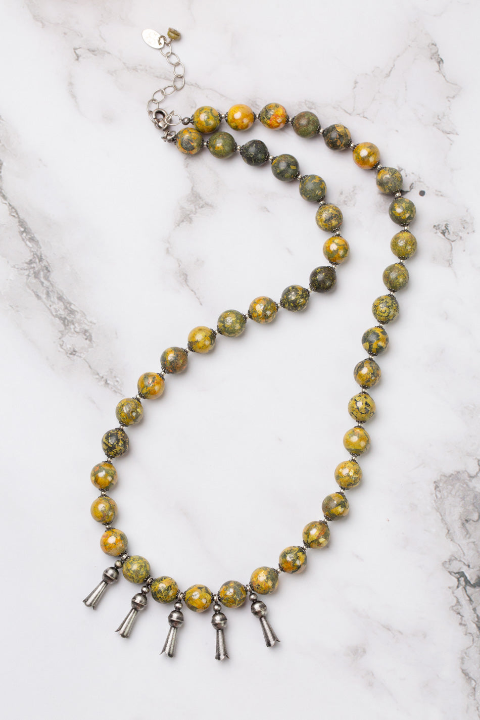 One Of A Kind 22.75-24.75" Bumblebee Jasper Statement Necklace