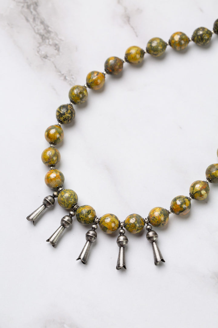 One Of A Kind 22.75-24.75" Bumblebee Jasper Statement Necklace