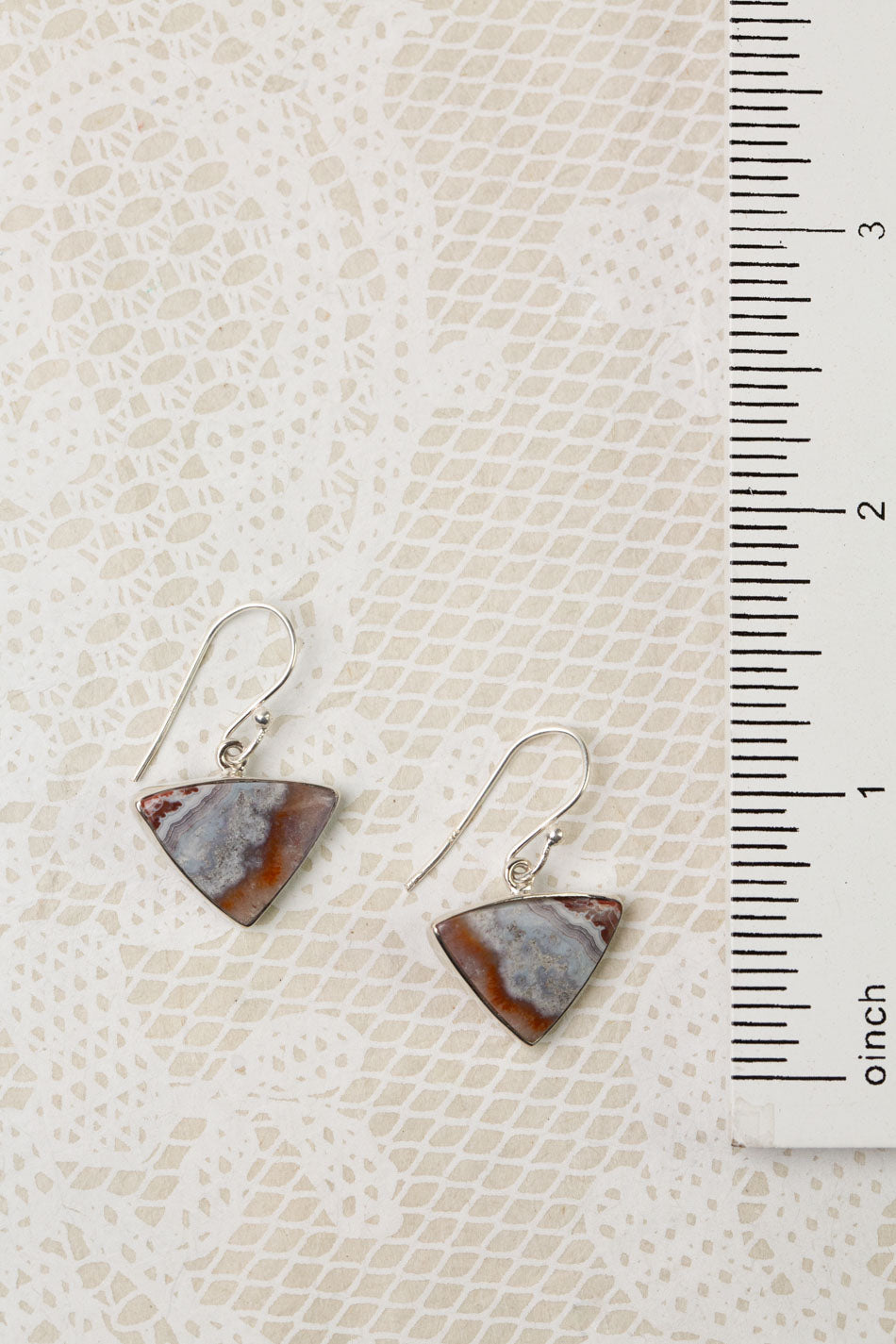 One Of A Kind Crazy Lace Agate Statement Earrings