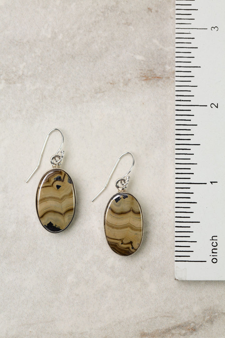 One Of A Kind Oval Schelenblend Statement Earrings