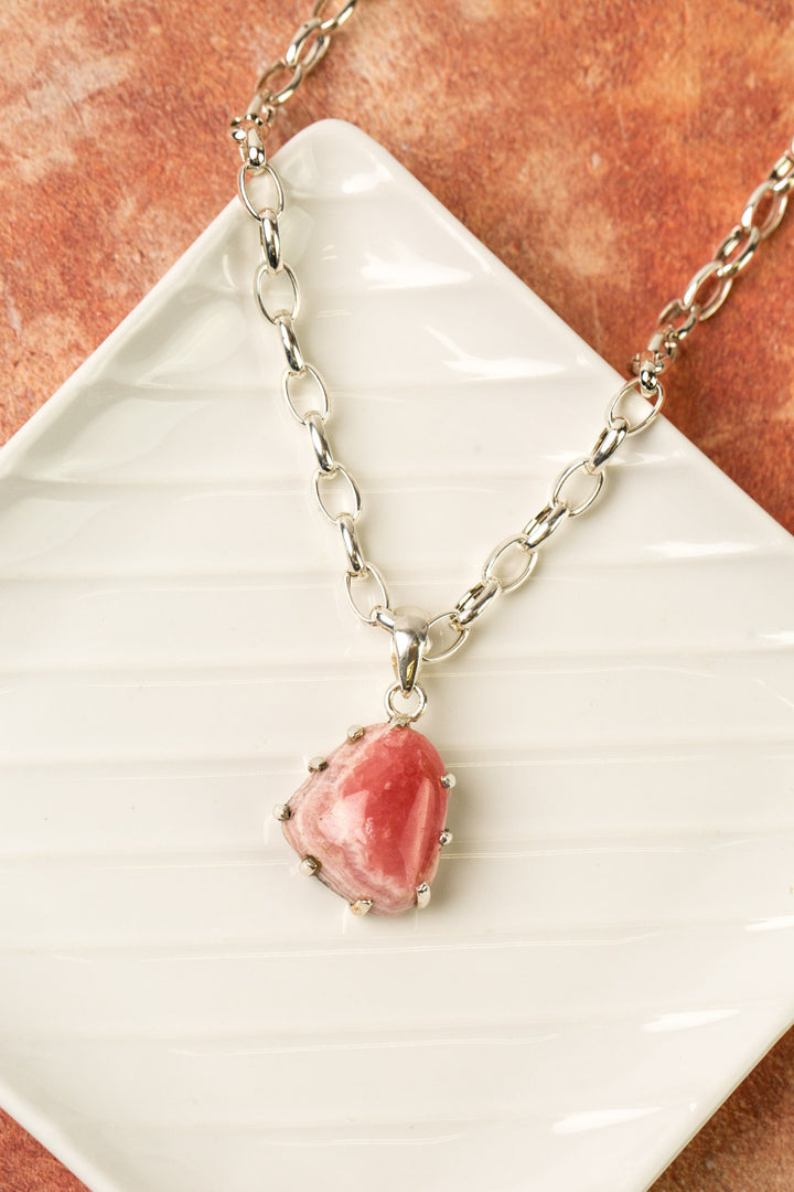One Of A Kind 19.25-21.25" Rhodochrosite Simple Necklace