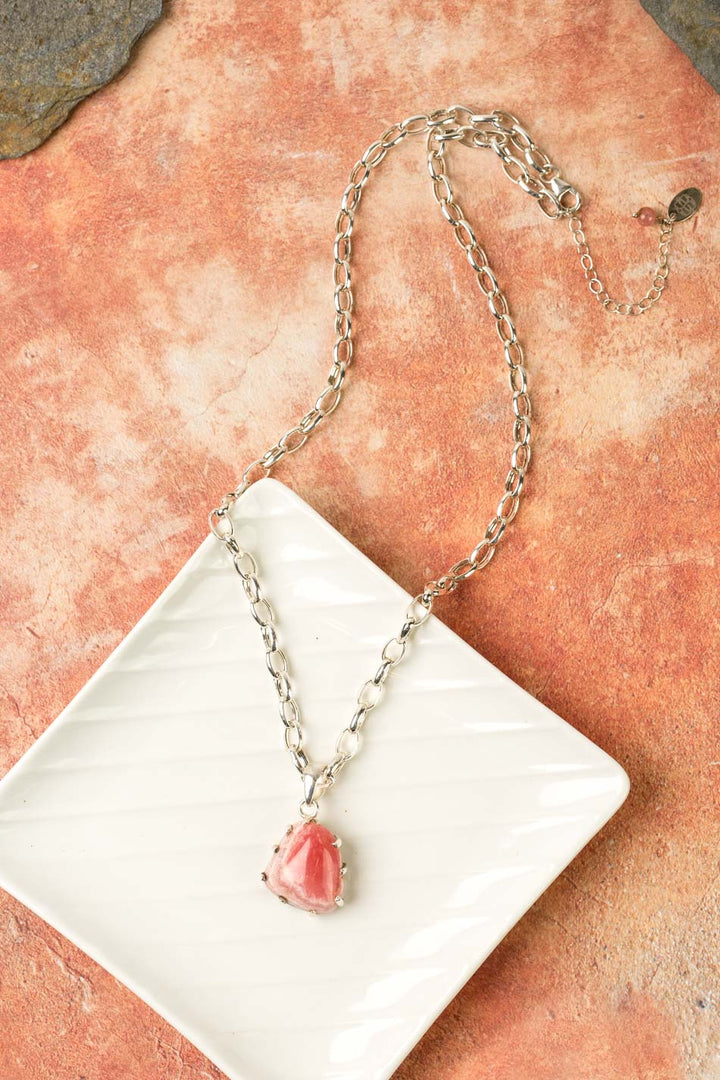 One Of A Kind 19.25-21.25" Rhodochrosite Simple Necklace