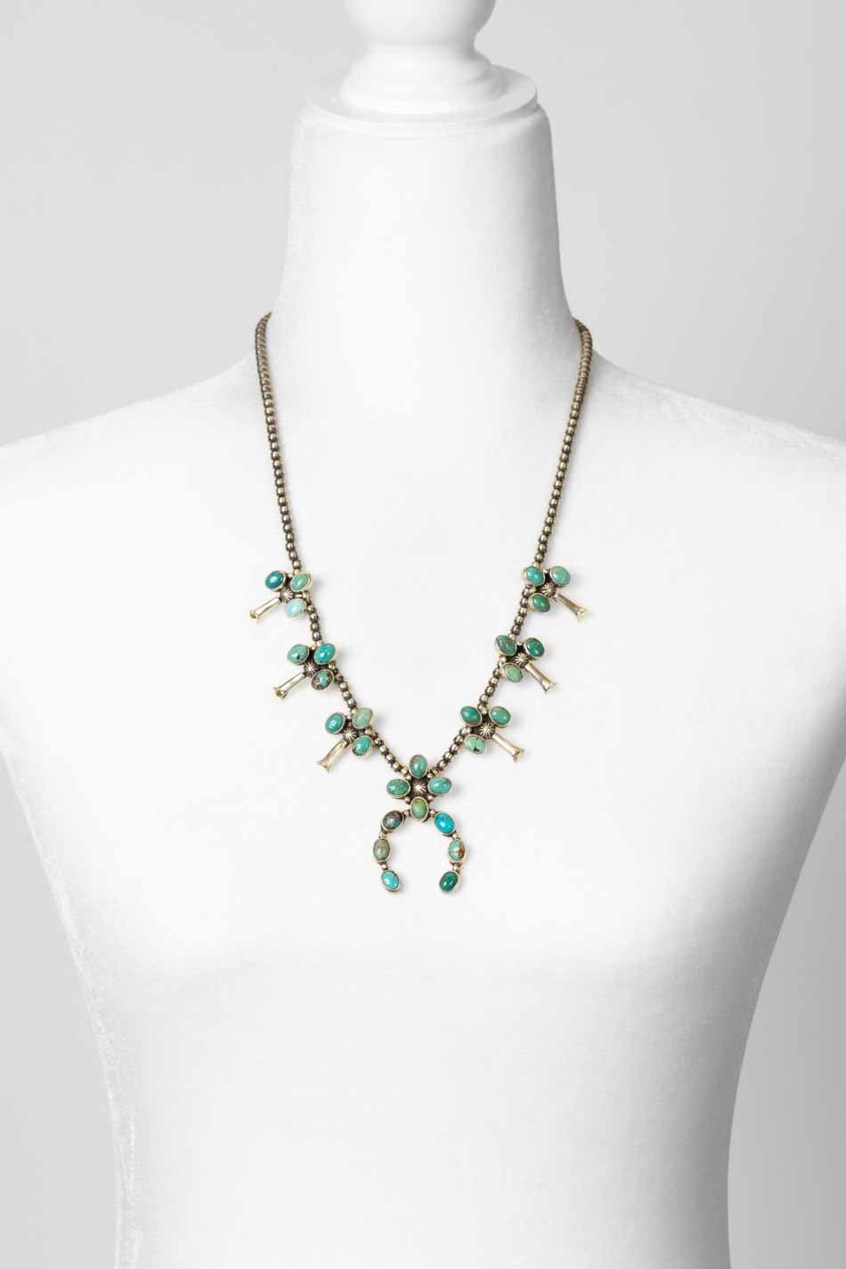 LK 23.5" Royston Turquoise Statement Necklace