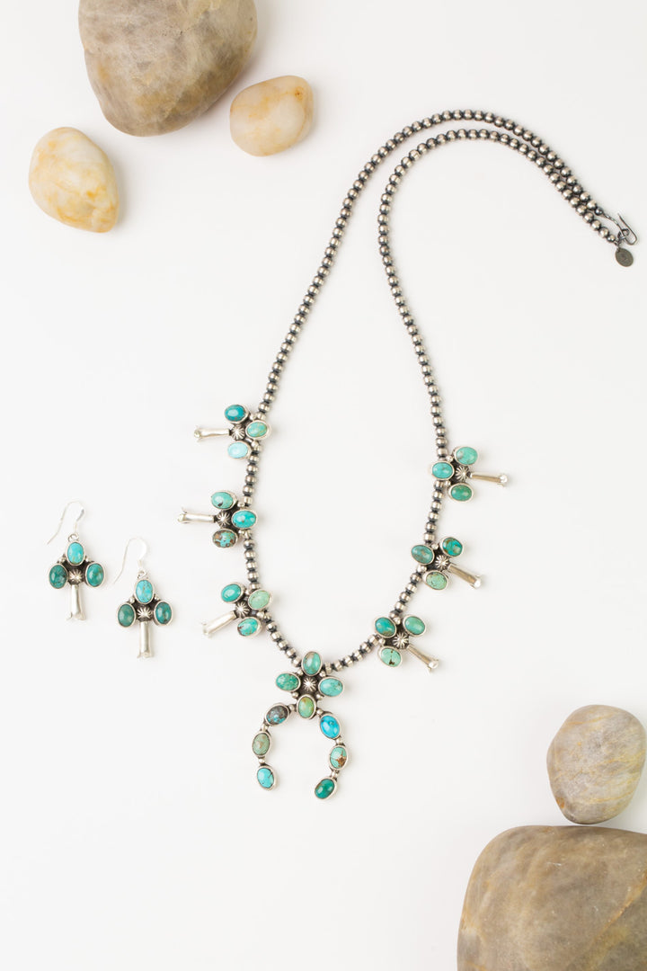 LK 23.5" Royston Turquoise Statement Necklace