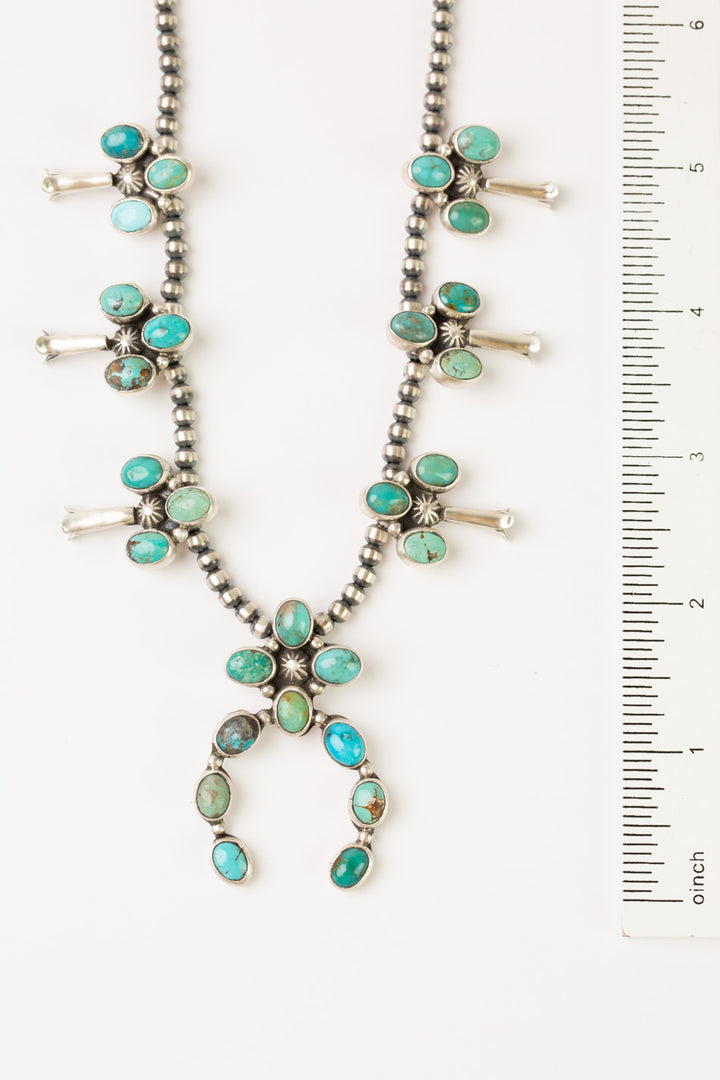 LK 23.5" Royston Turquoise Statement Necklace