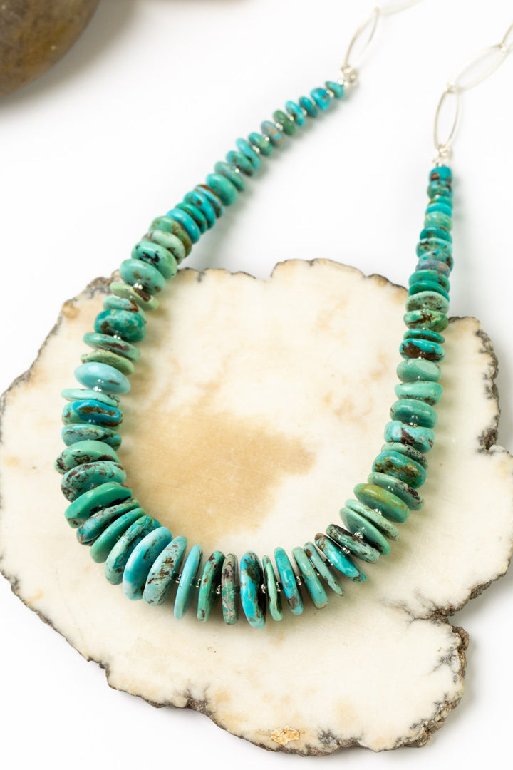 One Of A Kind 16.75-18.75 Turquoise Simple Necklace