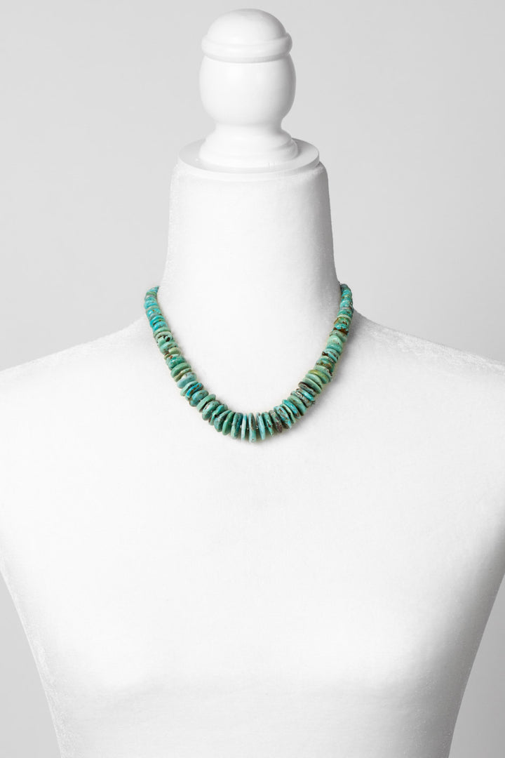 One Of A Kind 16.75-18.75 Turquoise Simple Necklace
