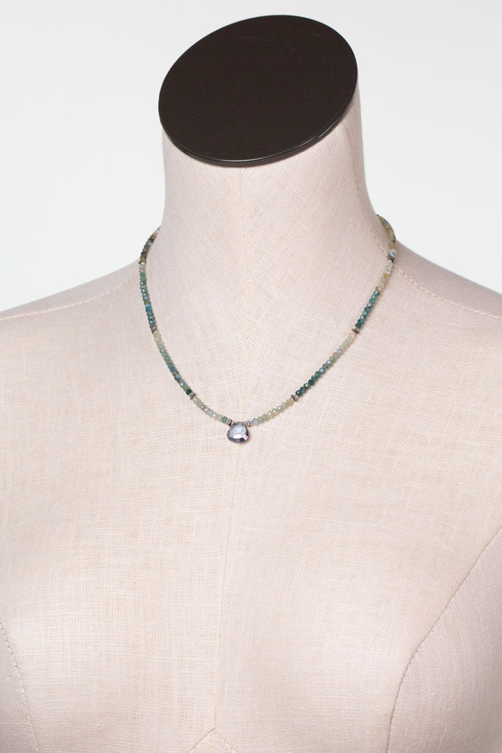 One of a Kind 16.5-18.5" Grandiderite With Topaz Simple Necklace