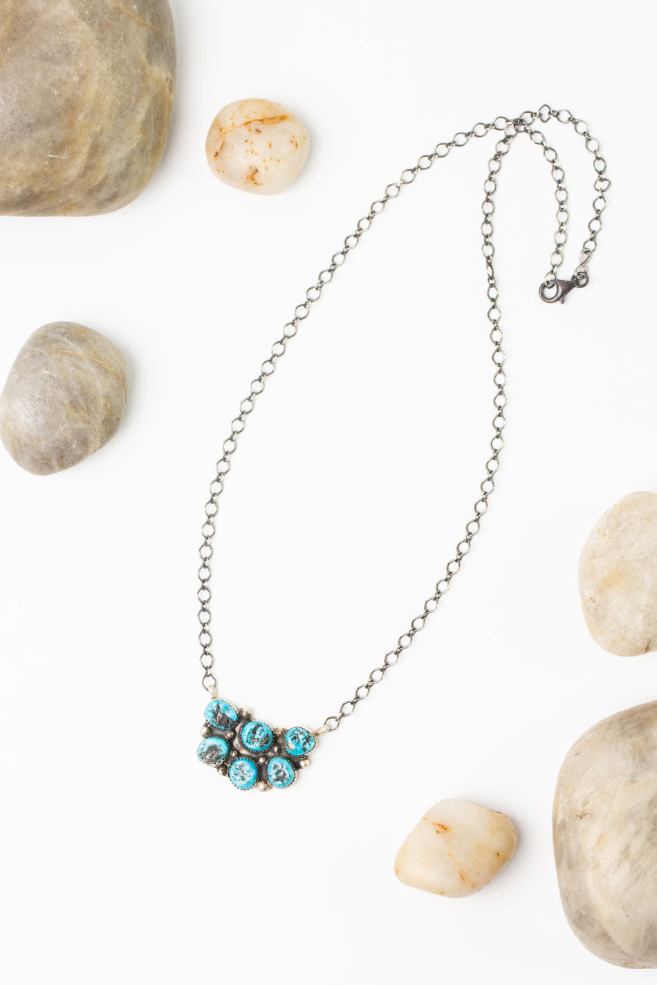 Donovan Nez 20" Kingman Turquoise Simple Necklace