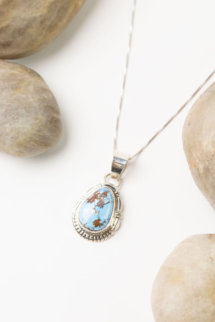 Norvin Johnson 18" Golden Hills Turquoise Simple Necklace