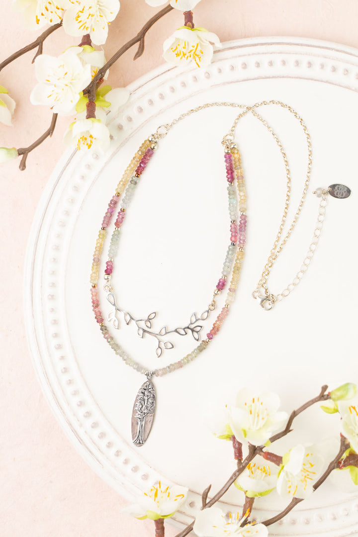 One Of A Kind 17.5-19.5" Sapphire Multistrand Necklace