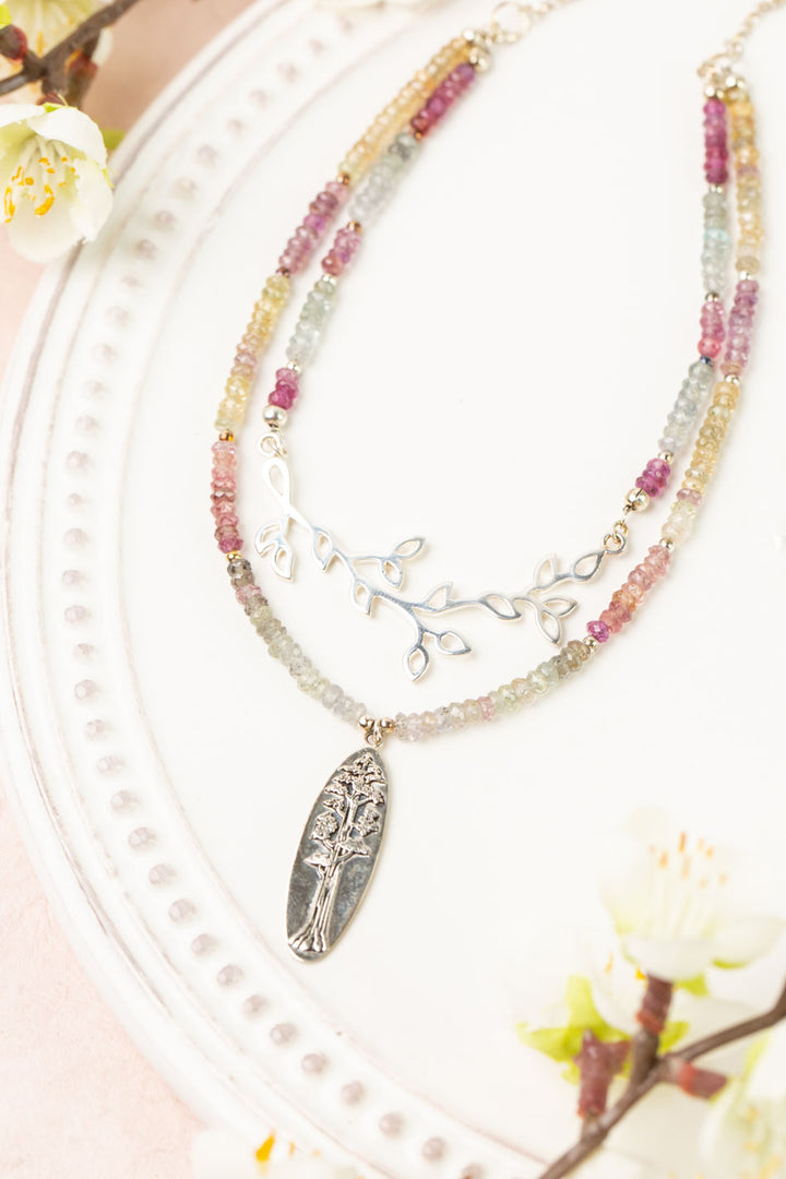 One Of A Kind 17.5-19.5" Sapphire Multistrand Necklace