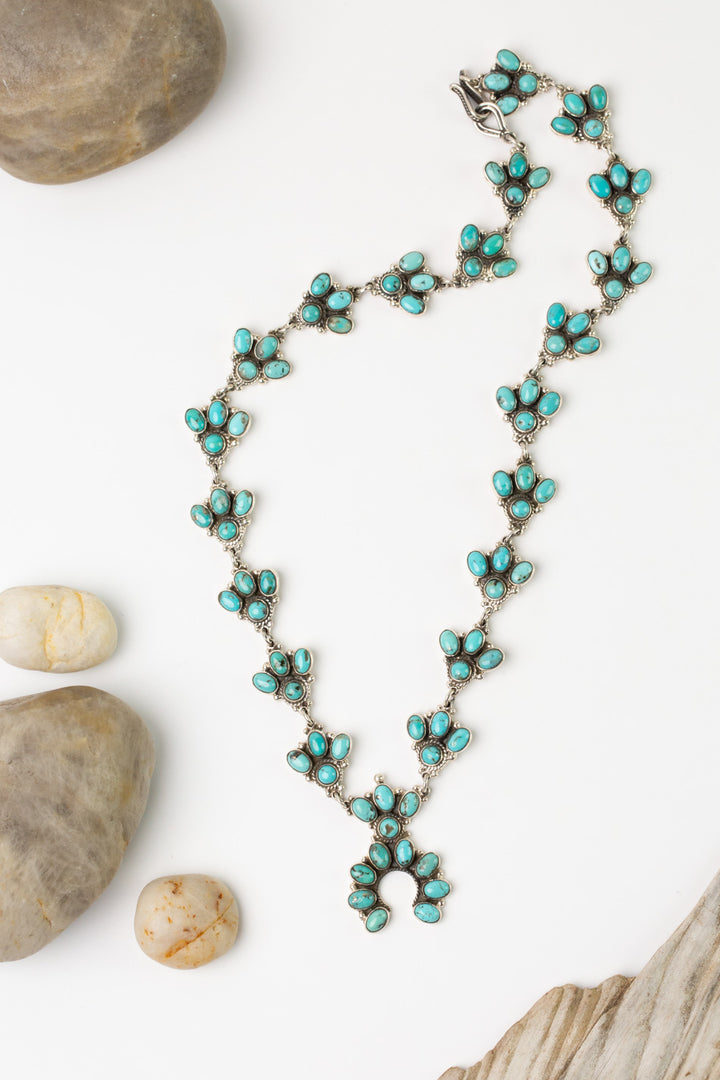 Federico 20.5" Kingman Turquoise Statement Necklace