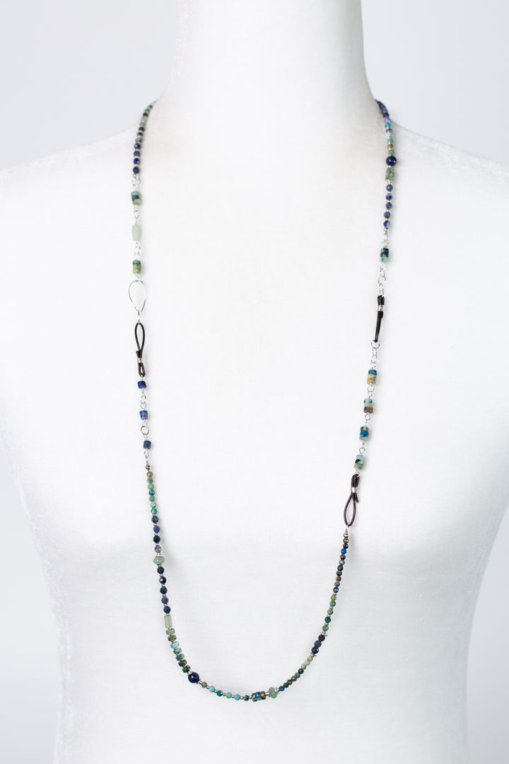 Pacifica 36-38" Lapis, Chrysocolla, Jasper Simple Necklace