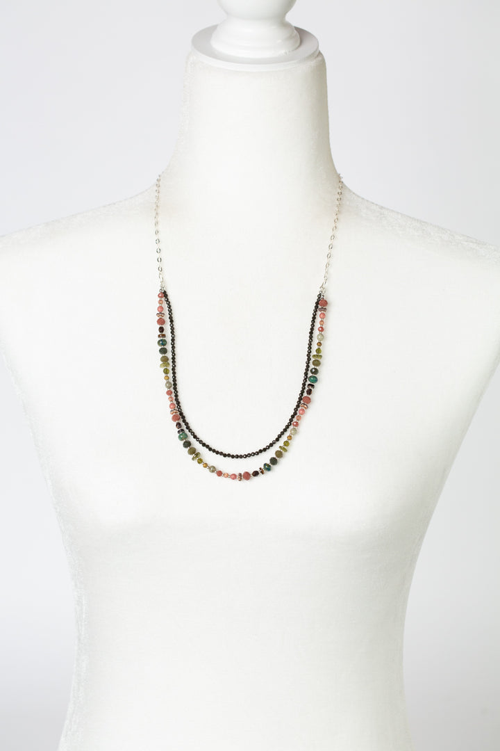 Promise 24.5-27.5" Cat's Eye, Czech Glass, Crystal Multistrand Necklace