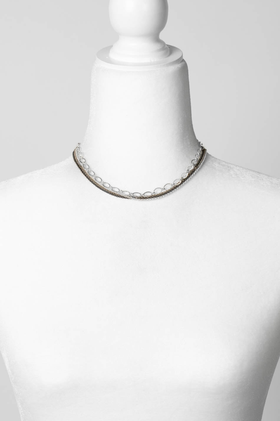 Reflections 16-18" Mixed Metal Multistrand Necklace
