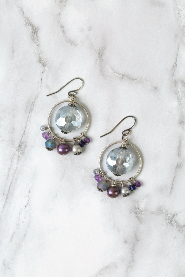 Reflections Crystal, Freshwater Pearl Statement Earrings
