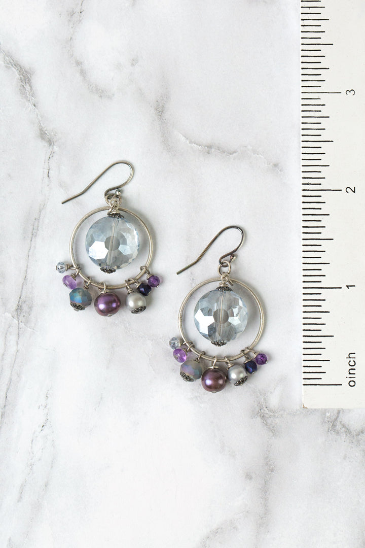 Reflections Crystal, Freshwater Pearl Statement Earrings